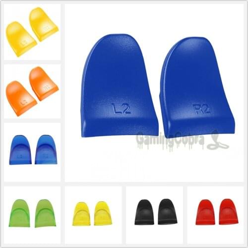 EXtremeRate 2x R2 L2 Button Extended Trigger Cover Extender for PS4, for PS4 Pro, for PS4 Slim Controller