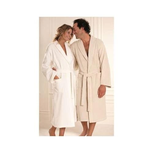 High Quality Robe World Famous Turkish Textile 100 Cotton Bathrobe Bath Towel Kimona Women Dressing Gown Thick Absorbent Cotton Blue