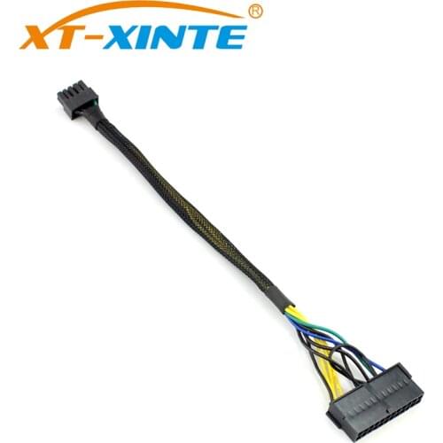 XT-XINTE 24Pin to 10Pin Power Cable Cord 10pin Adapter Cable 24p to 10p 30cm Envelop Net for Lenovo Motherboard