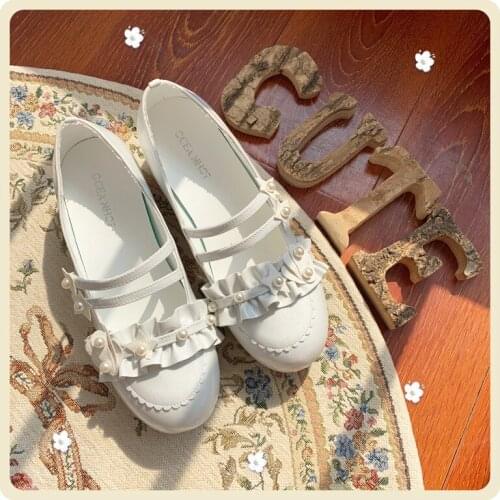 Japanese Style Lolita Dress Shoes For Girls Women Jk Thicken Bottom College Student Cosplay Women Shoe Lolita Anime Loli Shoes