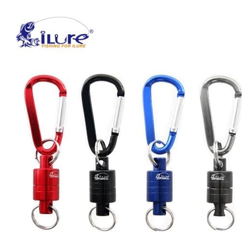 ILure 1pcs Fishing Magnetic Tool 85mm/25g Pull 3KG Net Gear Release Lanyard Cable Fly Fishing Accessories
