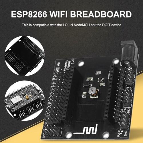 ESP8266 WIFI Breadboard Expansion Shield Development Board DIY Testing Base For NodeMcu Lua V3 XTW