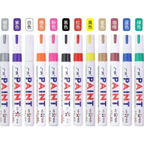 Waterproof Car Tyre Tires Tread CD Metal Wood Glass Permanent Paint Marker Graffiti DIY Oily Marker Macador Caneta Stationery