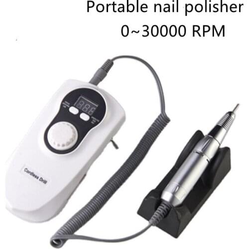 30000 RPM Rechargeable Portable Nail Drill Machine Electric Nail File Manicure Drill Set Profession Nail Tools for Nail Salon
