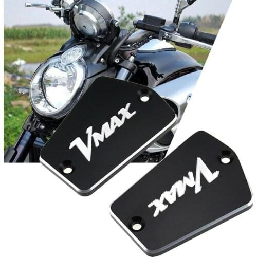Motorcycle Chrome Black Billet Fluid Reservoir Cap For Yamaha Vmax 1200 1985-07