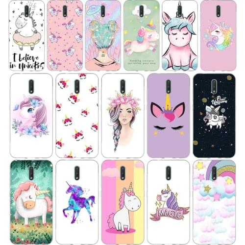 137FG Fat Unicorn On Rainbow Jetpack gift Soft Silicone Tpu Cover phone Case for Nokia 2.1 2.3 3 3.1 4.2 5 5.1 Plus 7.2 6 8
