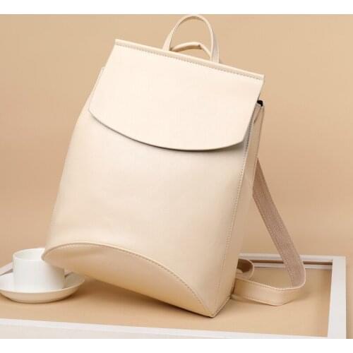 2021 New High Quality Women Backpack PU Leather Backpacks for Teenage Girls Casual School Bags Shoulder Bags Bagpack