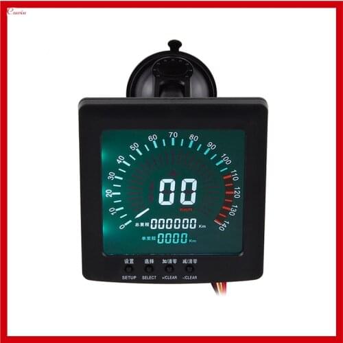 New Profeesional 2 Funtions Lcd 12v / 24v Car Truck Speedometer Speed Meter + Odometer Gauge