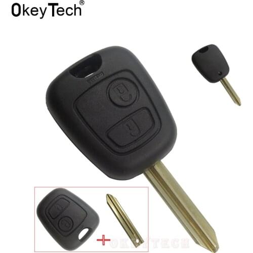 OkeyTech X Type Blade 2 Button Replacement Remote Car Key Cover Case Shell For Citroen c4 c5 Berlingo Picasso Xsara Picasso Aygo