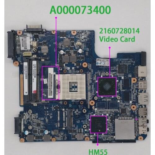 Genuine A000073400 DATE2DMB8E0 REV:E Blue Color Laptop Motherboard Mainboard for Toshiba Satellite L600 L640 L645 Notebook PC