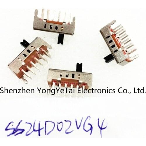 SS24D02VG4 toggle switch gear 10 feet 4 feet 2 fixed vertical slide switch 2P4T 10P 4T free shipping