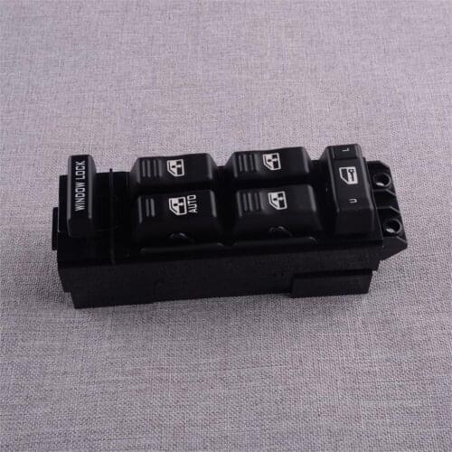 15720127 Front Left Side Master Power Window Switch 6 Buttons Fit for Chevrolet Avalanche Silverado Tahoe GMC Sierra Yukon LHD