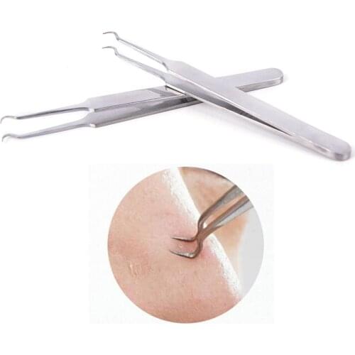 2019 Hot 1PC Acne Removal Needle Curved Blackhead Blemish Remover Tweezer Nipper Anti Acid Face Clean Care Tool Beauty Makeup