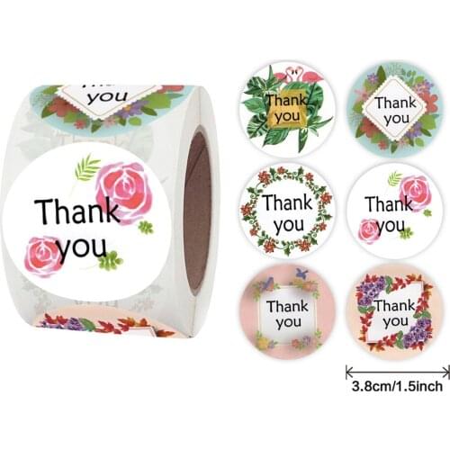 Gift Sealing Stickers 500pcs Thank you Love Design Diary Scrapbooking Stickers Festival Birthday Party Gift Decorations Labels
