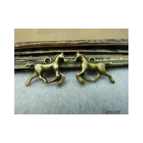 Zinc alloy pendant jewelry accessories diy handmade material charms 15 x19mm horse pendant