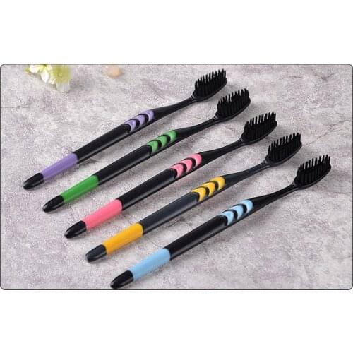 Dropshipping 10PCS/set Ultra Soft Bamboo Charcoal Nano Toothbrush Tooth Brush Dental Care Daily Care SMJ