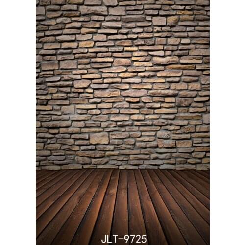 Retro Brick Wall Wooden Floor Photographic Backgrounds Customized Accessories Party Photography Backdrops for Studio Vinyl 3D