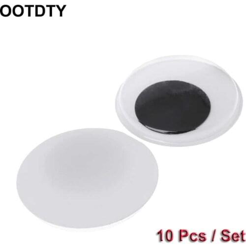 10pcs 50mm Wiggly Wobbly Googly Eyes Self-adhesive Scrapbooking Crafts For Doll Toy