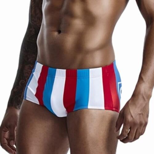 Sexy Stripes Bikini Swimwear Gay Men Swimming Trunks Swimsuit Mens Swim Wear Briefs Beachwear Surf Bathing Suit Sea Sport Shorts