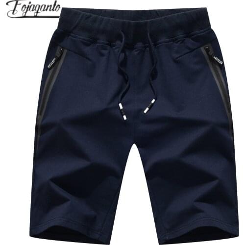 FOJAGANTO Mens Summer Shorts 2021 Cotton Casual Black White Boar Homme Classic Brand Clothing Beach Shorts Men