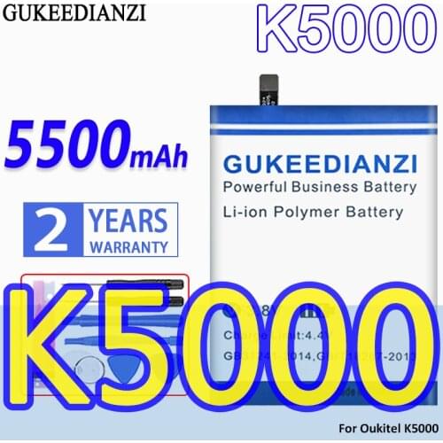 High Capacity GUKEEDIANZI Battery 5500mAh For Oukitel K5000