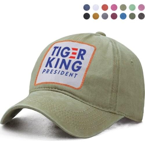 Tiger King Joe Exotic President Baseball Cap Dad Trucker Snapback Hat Woman Ponytail Berets Caps Casquette Gorras Boinas Hats