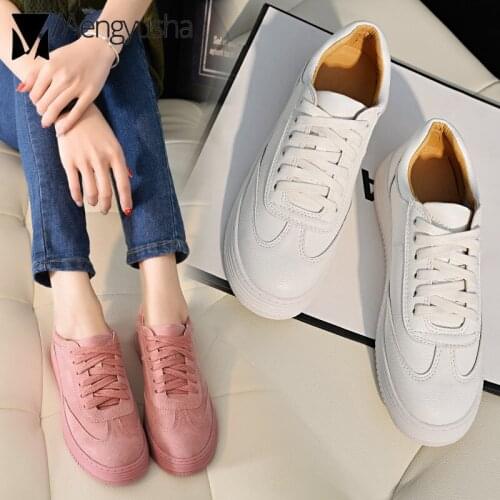 Spring and autumn thick bottom white shoes woman big size muffins student casual shoes creeper platform canvas shoes women flats