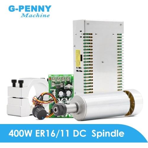 400w ER16/ER 11High Speed CNC Spindle motor 400w Air Cooled Spindle motor PCB Spindle for engraving milling cnc router machine