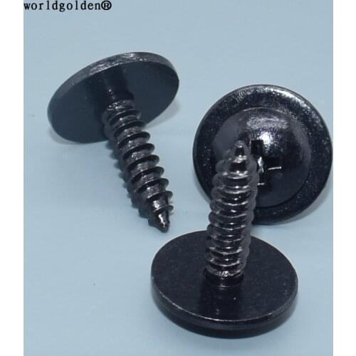 Worldgolden 100pcs auto fasteners Round Head Tapping Screw for Audi, VW