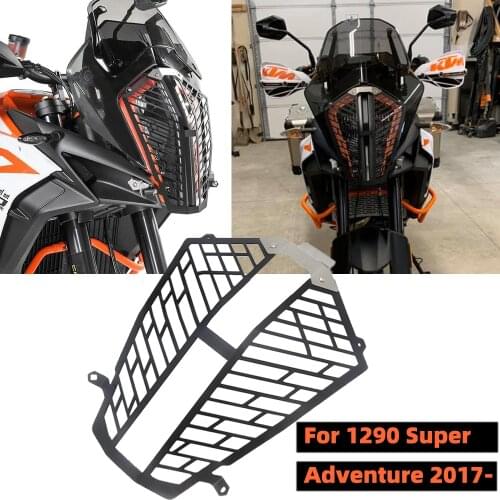 For1290 SUPER ADVENTURE S R Motorcycle Accessories Headlight Guard Protective Cover CNC 2017