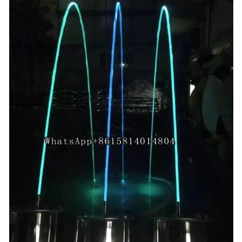 Custom Factory Supply Colorful Jumping Water Jets Laminar Flow Fountain 2pcs BGQ218 with a transformer