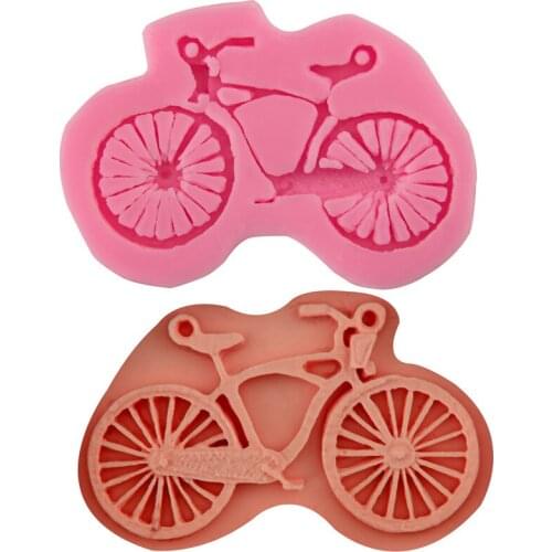 1PCS New Bicycle Shape Silicone Cake Mold Fondant Mold cake decorating tools chocolate confeitaria mold baking accessories