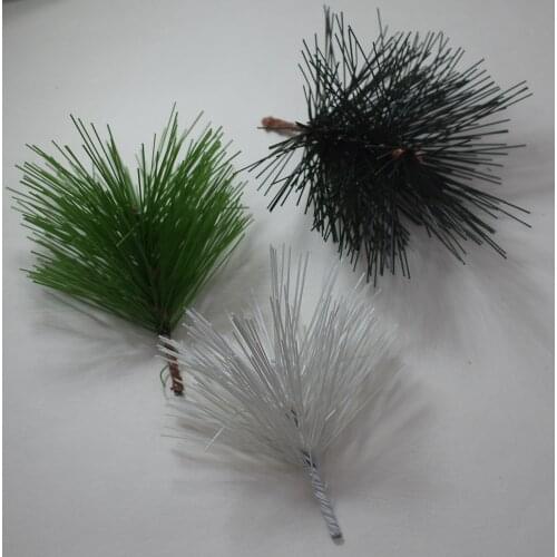 10PCS Artificial Plant Pine Needles Xmas Tree Garland Wreath Decoration DIY Mixed Branchs Christmas Ornament Decoration Supplies