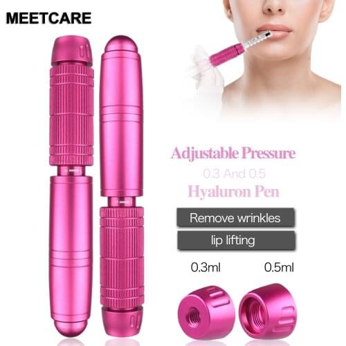 2 in 1 Rose Hyaluron Pen 0.3&0.5 Head Can Be Used with Three Adjust for Lip Injector Hyaluronic Pen Anti Wrinkle Lip Injection