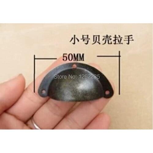 50 x 25 mm medicine cabinet drawer handle, small seashells metal shake handshandle, restore ancient ways round handle