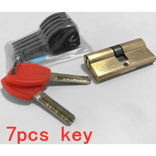 60-110MM Cylinder Hardware Door Skew Lock, AB Cylinder Key, Elongated Core Anti-theft Entry Brass Door Lock, Custom