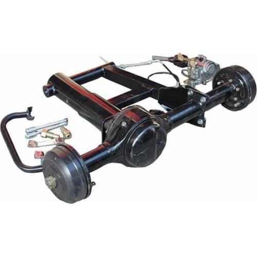 Four-wheeled Go-kart Beach Car Accessories Modified Rear Axle Suspension Shaft Drive Differential Rear Axle Drum Brake