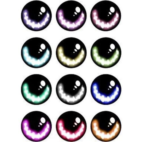 20pcs 8/12/18mm Glass Doll Eyes DIY Crafts Eyeballs for Dinosaur Animal Eye Q6PD