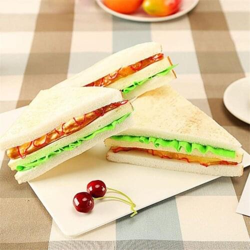 Artificial Foods squishy bread Festive Party Supplies PU Fake Bread Simulation Bread Model Accessories Props Fake Bread Prop