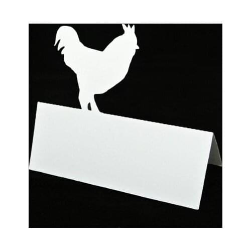 Rooster tented Place Cards rustic Wedding bridal baby shower Dinner Party, Seating table number name Tented Escort Cardpc001