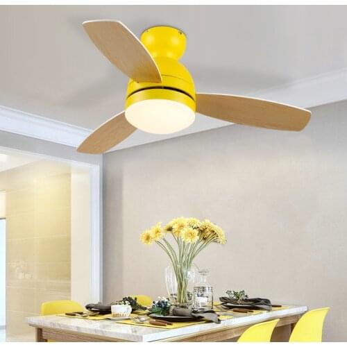 Nordic Lamps ultra-thin Ceiling fans with lights Remote Control Ventilador De Techo ABS plastic for Living Dining Room Bedroom