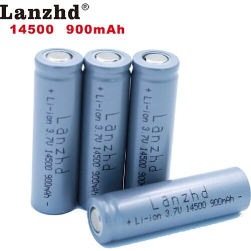 3.7V 900mah 14500 Battery Li-ion Rechargeable Battery For LED Flashlight Portable Devices Tools Lighting Tools battery (1-20PCS)