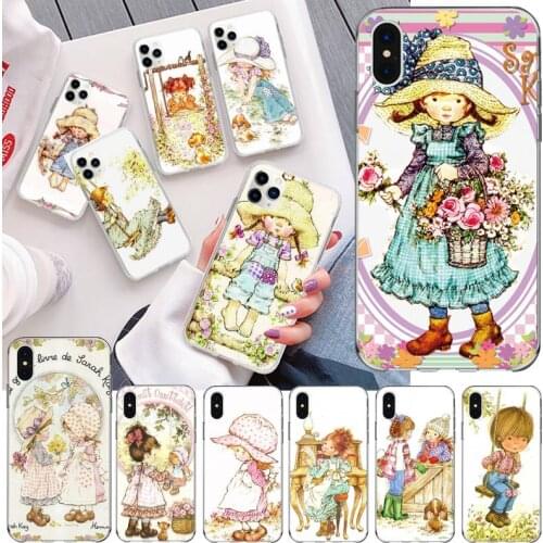 Lovely Cartoon Sarah Kay Phone Case For iphone 12 11 Pro Max Mini XS Max 8 7 6 6S Plus X 5S SE 2020 XR Silicone Soft Cover