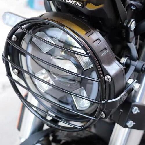 For Cyclone RE3 ZS400 RZ3S Headlight Head Light Guard Protector Cover Protection Grill For ZongShen Cyclone RE 3 ZS 400 RZ 3S