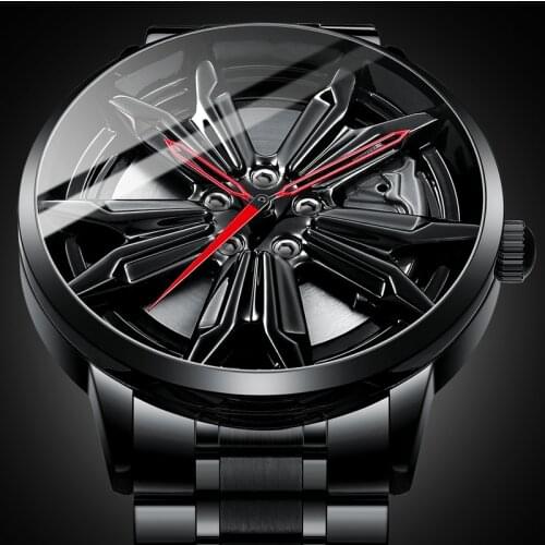 NIBOSI 2020 New Unique Custom Design Watch Men Sport Waterproof Car Wheel Rim Hub Watch Quartz Wristwatch Relogio Masculino