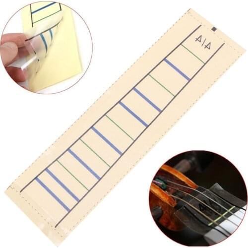 OOTDTY 1Pc Violin Fretboard Sticker Tape Fiddle Fingerboard Chart Marker Finger For 4/4 Phoneme paste