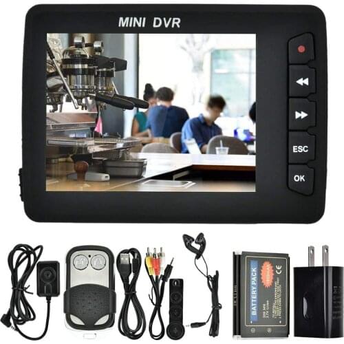 Portable Video Recorder, Mini Car DVR Angel Eye Mini DVR 2.5" TFT High Definition Pinhole Button Camera w/ motion dectector Cam