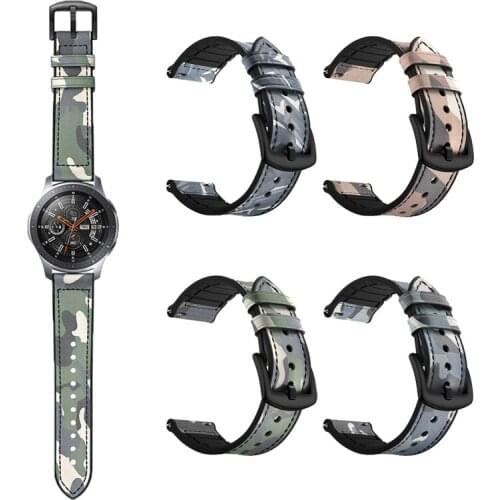 Newest Watch Band For Samsung Galaxy Watch Wrist Belt Real Leather With Silicone Watch Strap For Gear S3 Sport For Huawei Watch