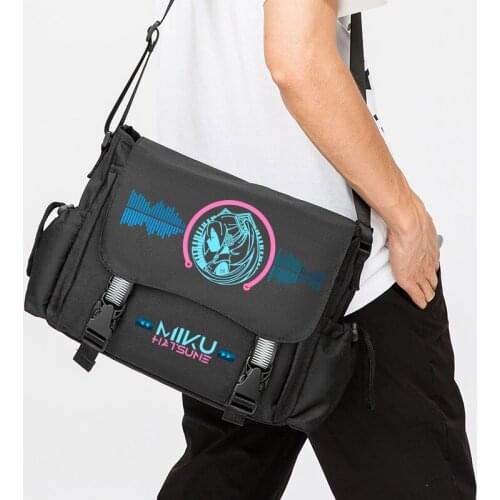 Anime Miku Backpack for Teenagers Student Messenger Large Capacity Shoulder Bag Multifunctional School Bag Outdoor Travel