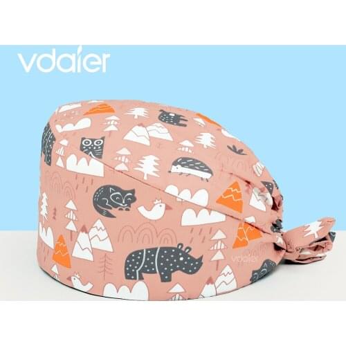 Hospital Doctor Nurse work cap Scrub Cap Cotton with Sweatband Men Women Nursing lab Pet vet Scrub Hats dust cap